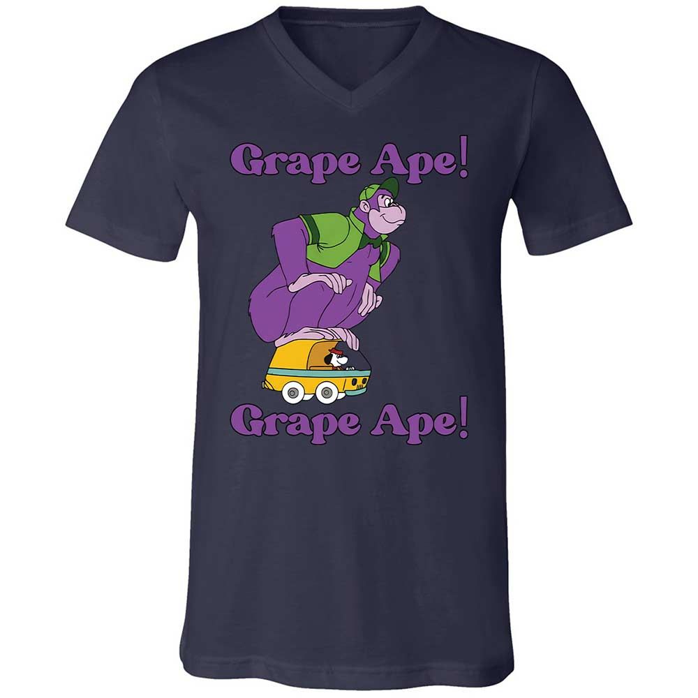 Unisex V-Neck T-Shirt - K4ML1NTP - Navy - 12