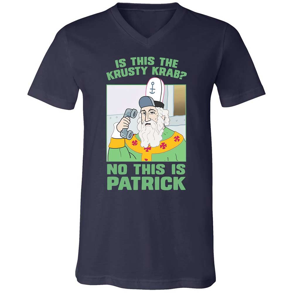 Unisex V-Neck T-Shirt - E3R2DVSP - Navy - 12