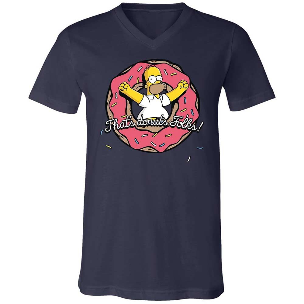 Unisex V-Neck T-Shirt - MPKF3T8D - Navy - 12
