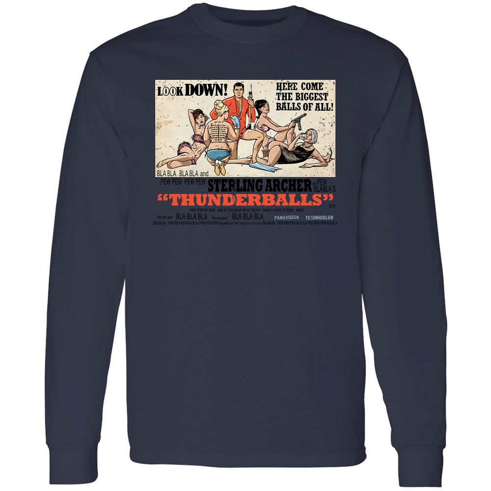 Long Sleeve T-Shirt - MT4PMULU - Navy - 12