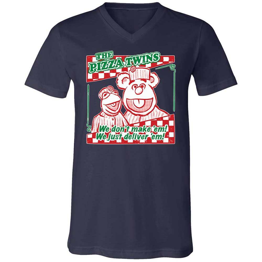Unisex V-Neck T-Shirt - 7DL36N7L - Navy - 12