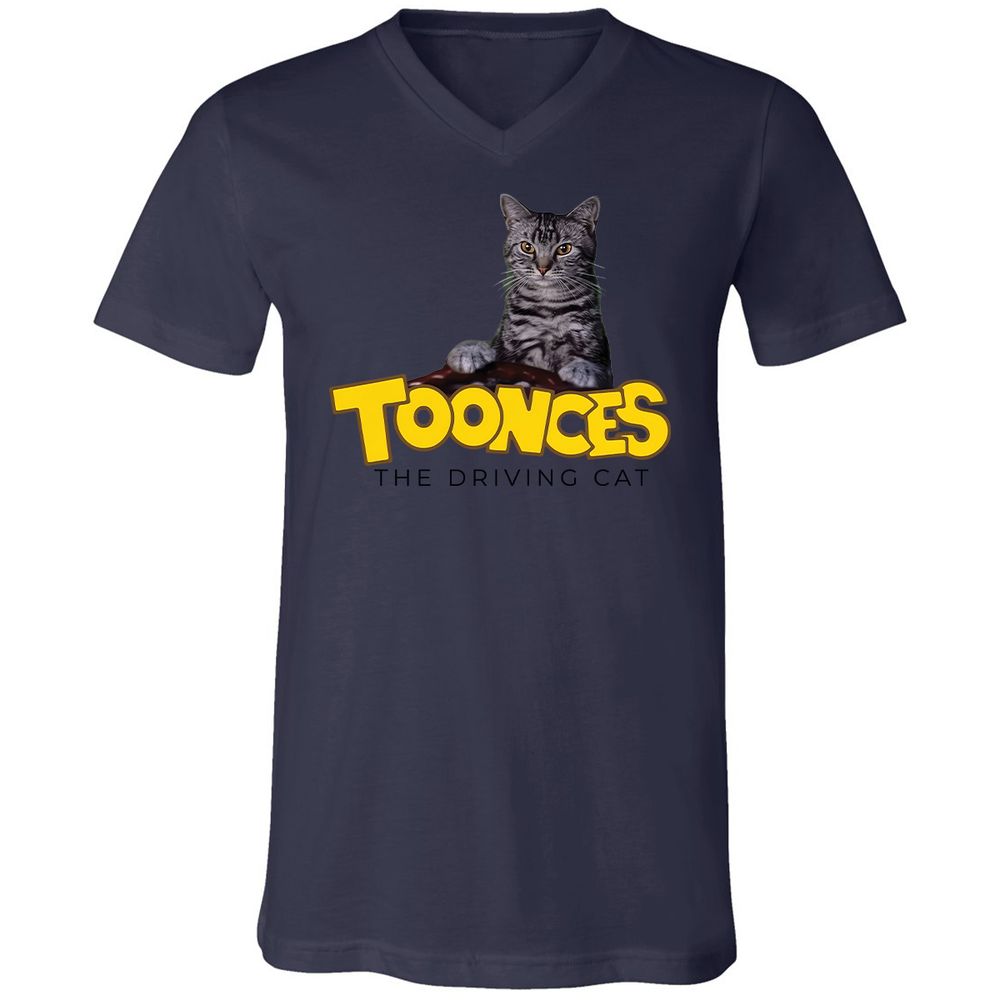 Unisex V-Neck T-Shirt - SN7WGWV3 - Navy - 12