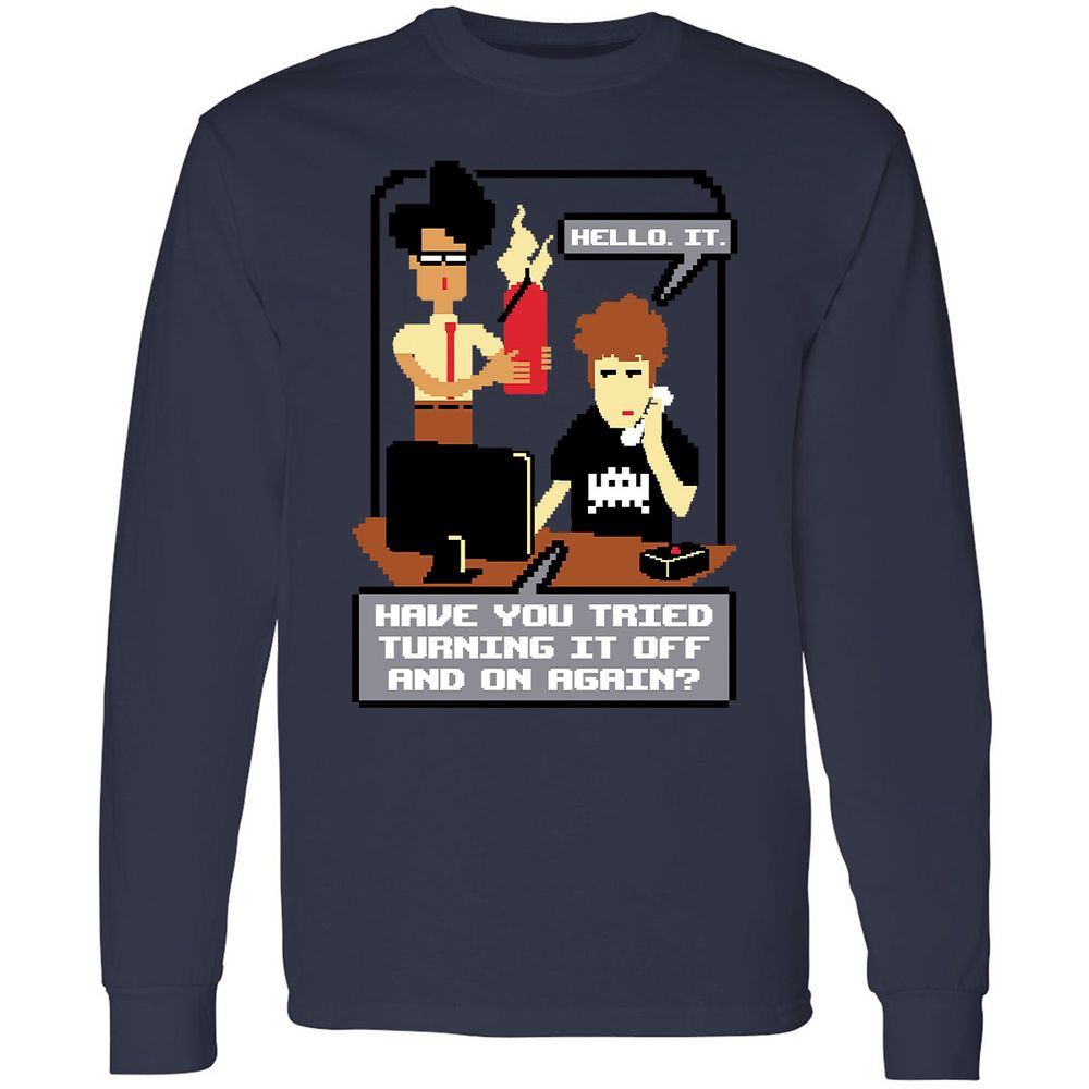 Long Sleeve T-Shirt - L7CNXY92 - Navy - 12