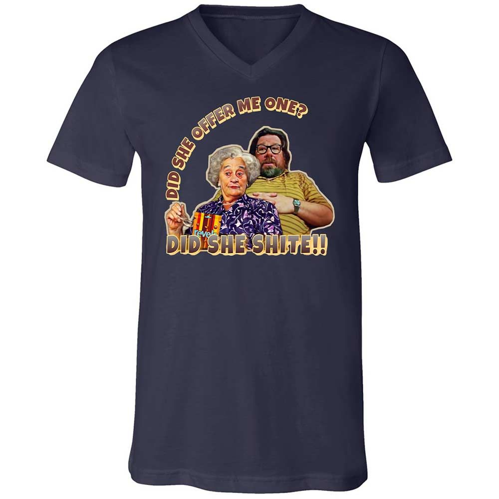 Unisex V-Neck T-Shirt - 5ELJMM3V - Navy - 12