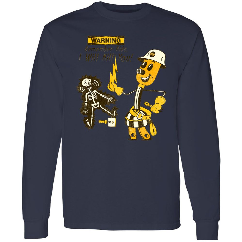 Long Sleeve T-Shirt - CX9RW1SA - Navy - 12