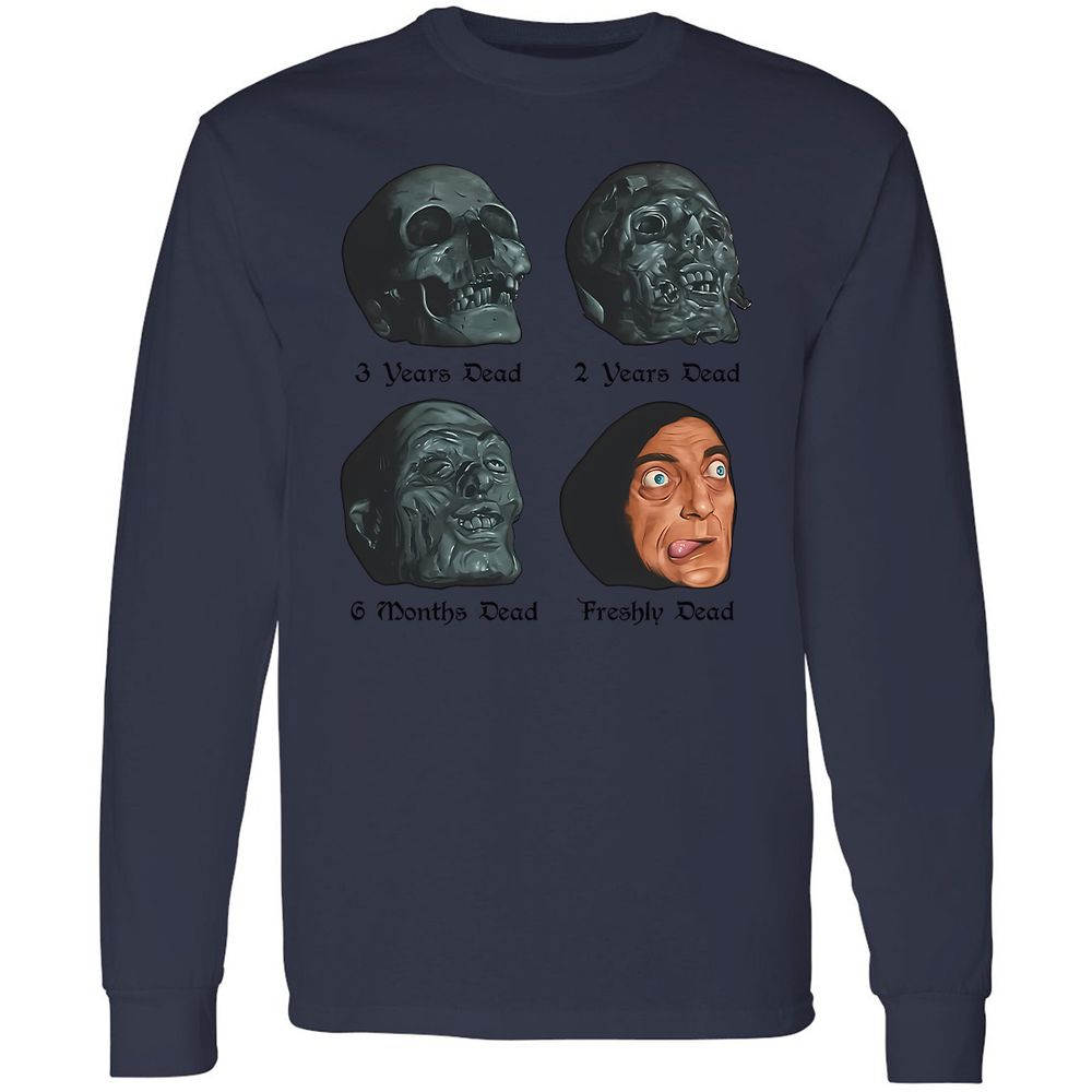 Long Sleeve T-Shirt - YHZ1VSPV - Navy - 12