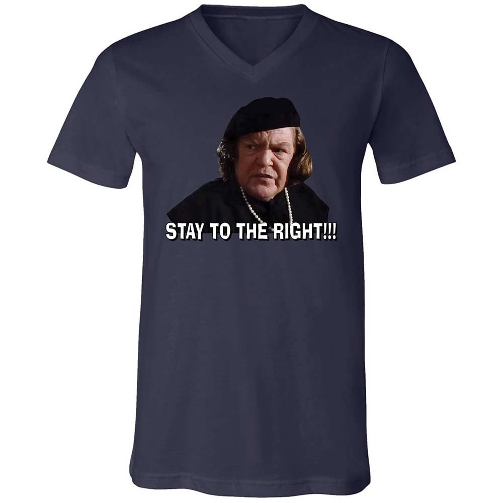 Unisex V-Neck T-Shirt - M581P77Q - Navy - 12