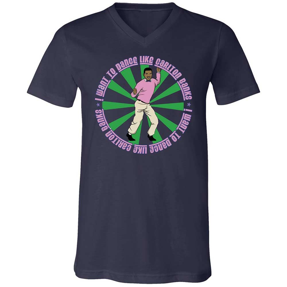 Unisex V-Neck T-Shirt - 6DALRHGL - Navy - 12