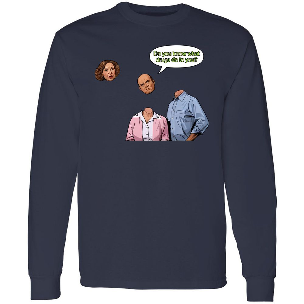 Long Sleeve T-Shirt - L466CKL9 - Navy - 12