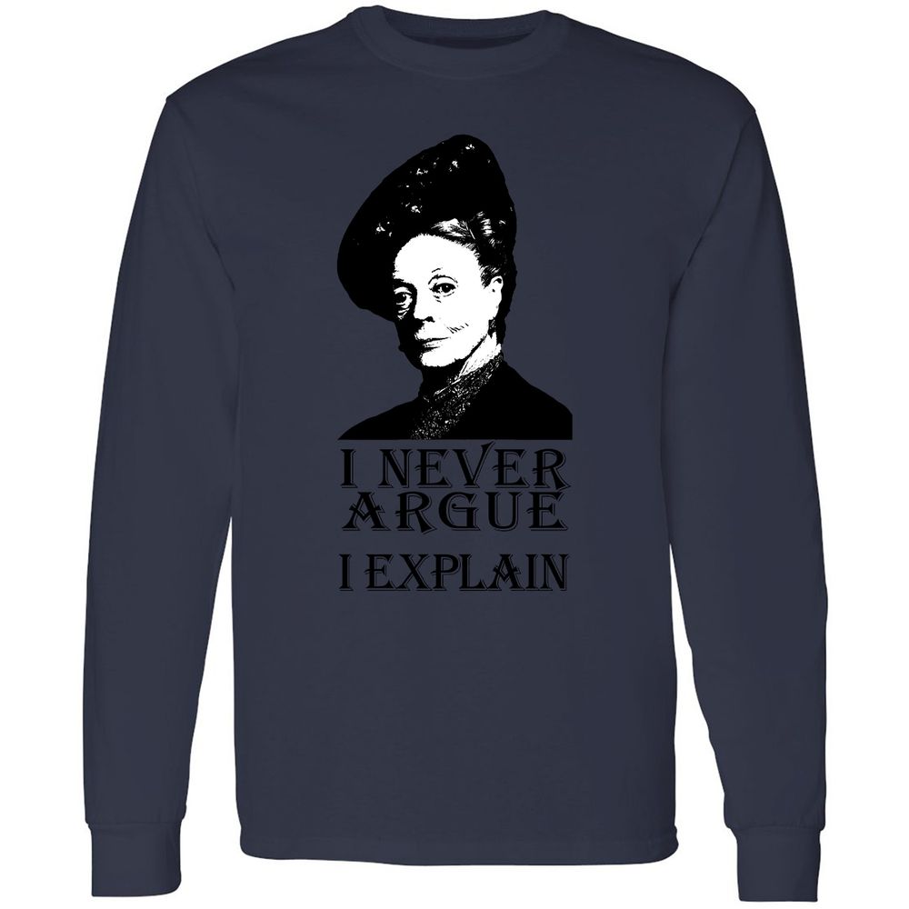 I never argue - Navy - 12