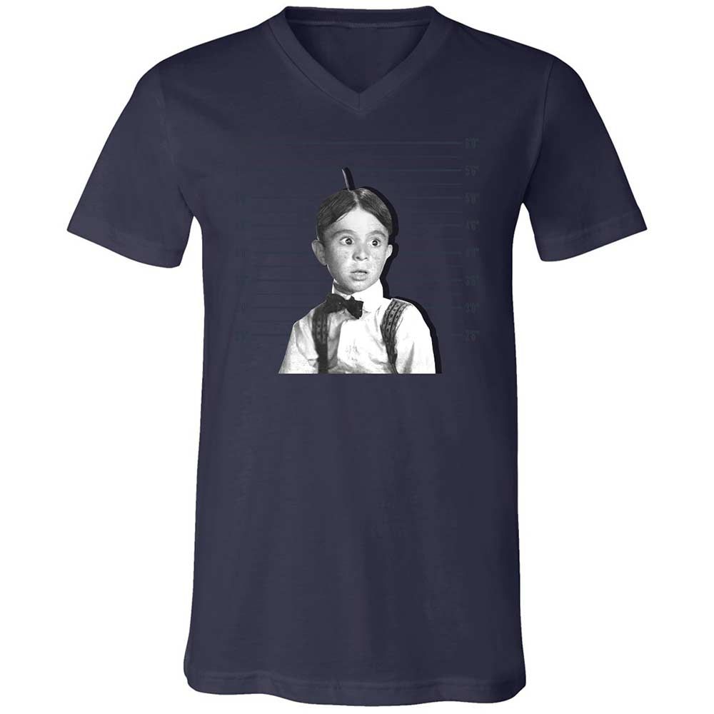 Unisex V-Neck T-Shirt - M89Y22R8 - Navy - 12