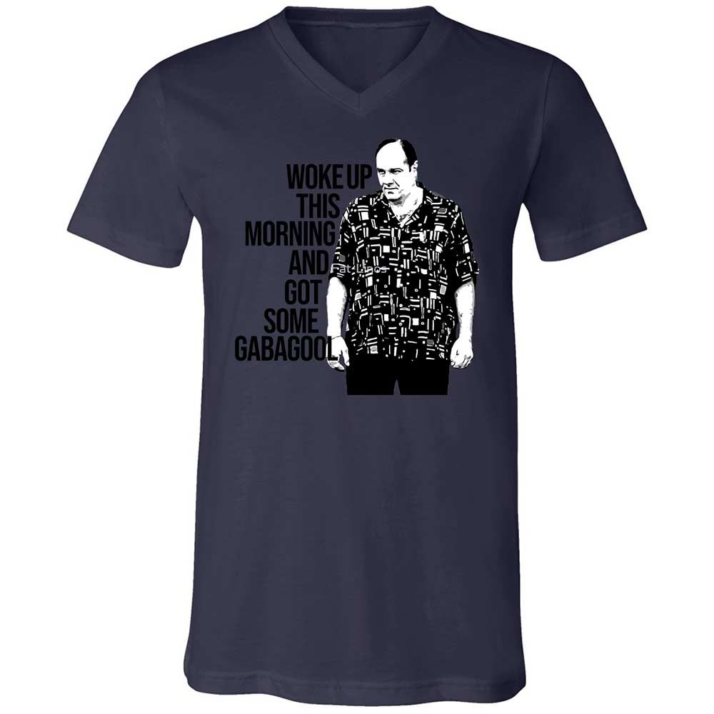 Unisex V-Neck T-Shirt - MNQF1C4G - Navy - 12