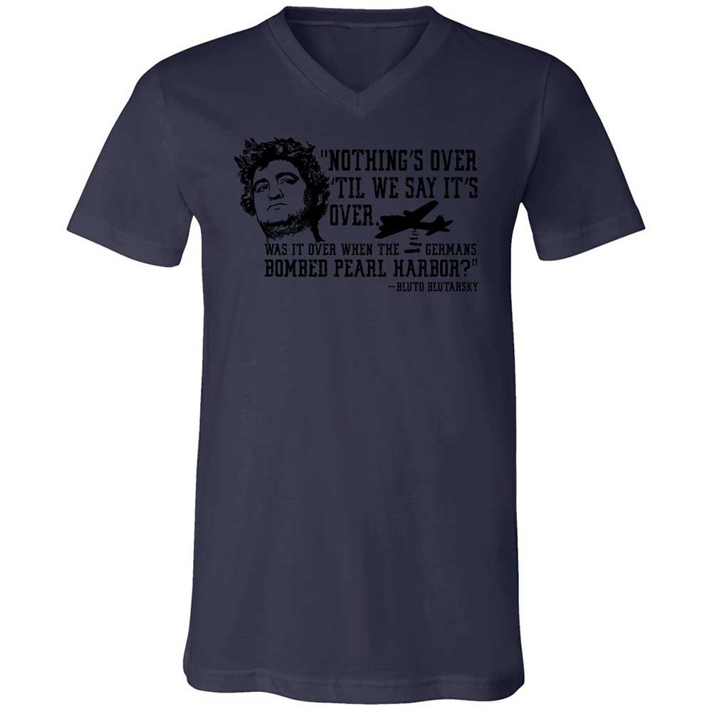 Unisex V-Neck T-Shirt - ZW3F1LL2 - Navy - 12