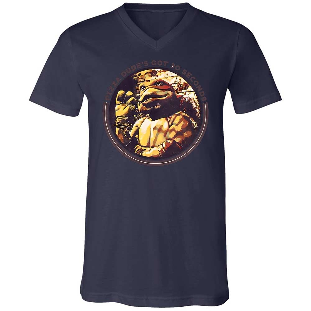 Unisex V-Neck T-Shirt - TMX7ZPRY - Navy - 12