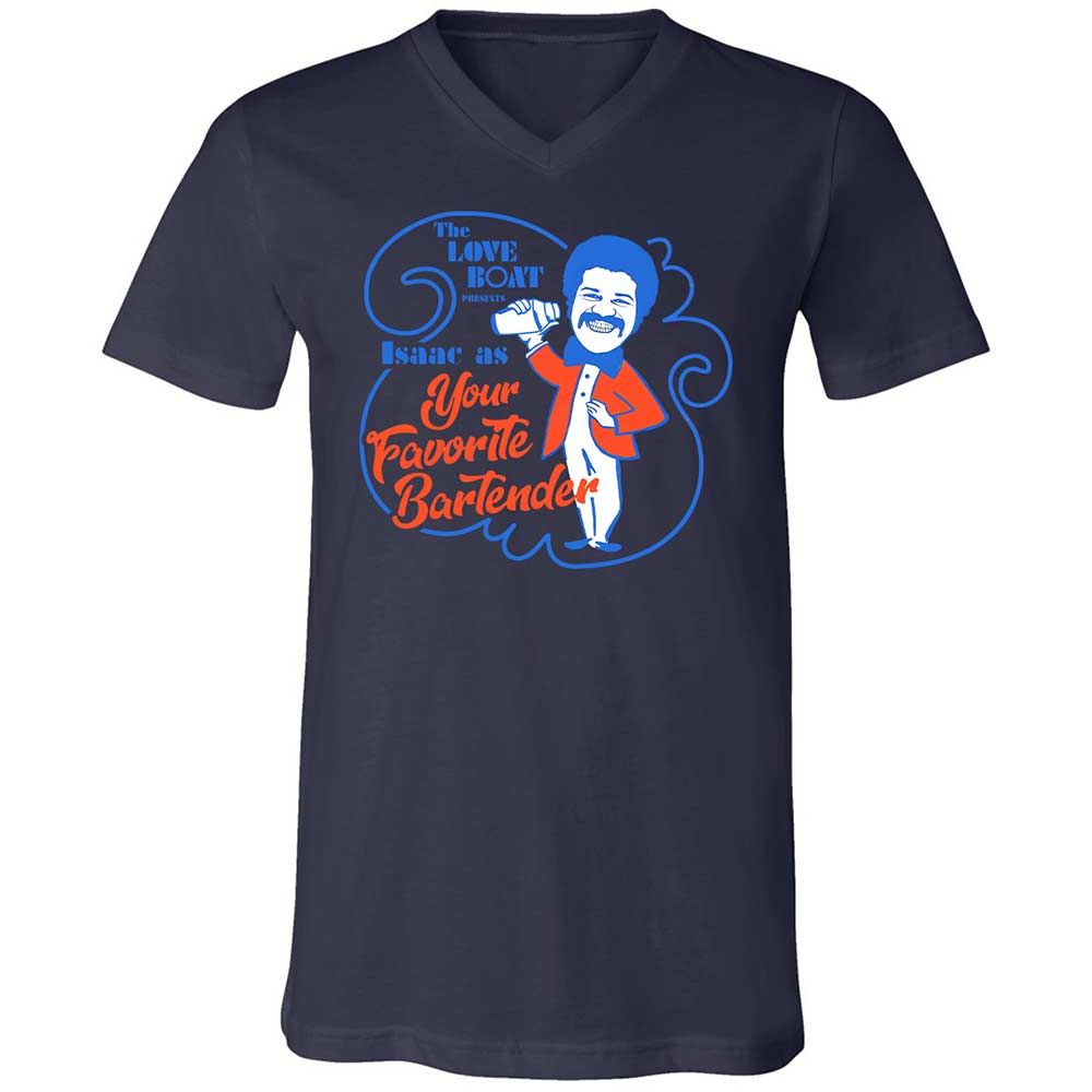 Unisex V-Neck T-Shirt - UEEKNUDB - Navy - 12