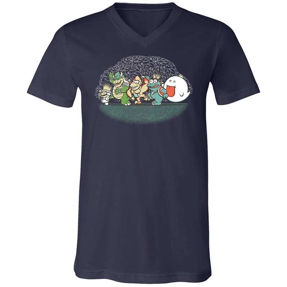 Unisex V-Neck T-Shirt - 4QJGUB1S - Navy - 12