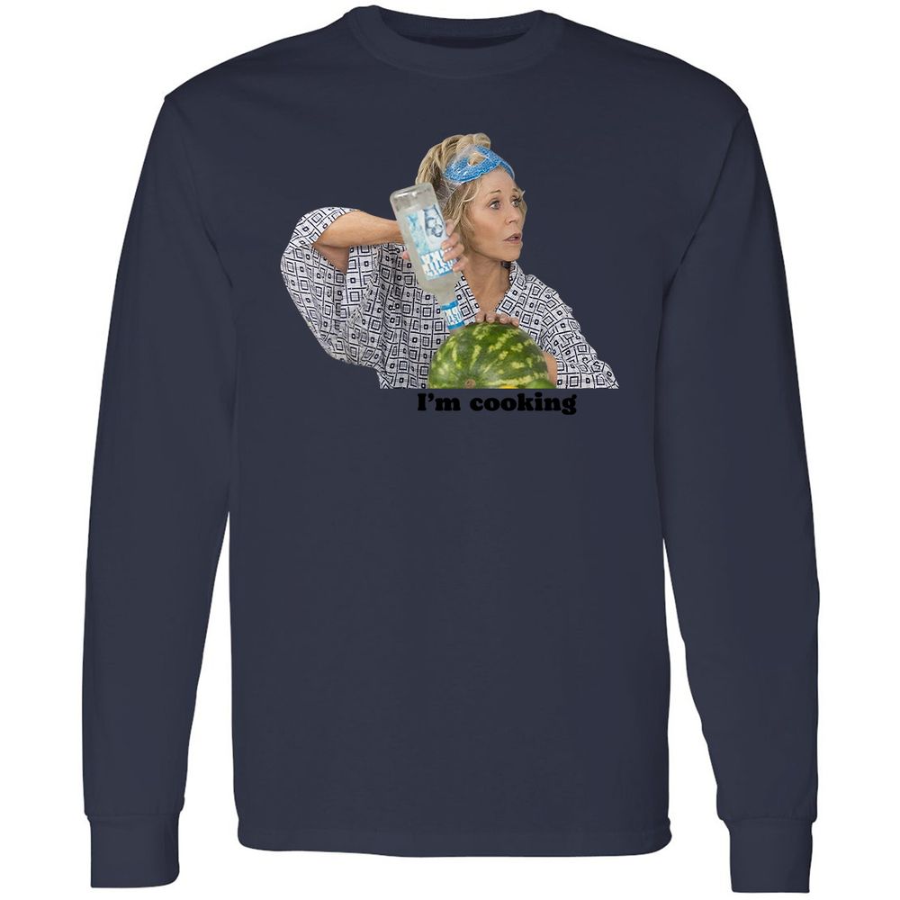 Long Sleeve T-Shirt - V64HWYN6 - Navy - 12