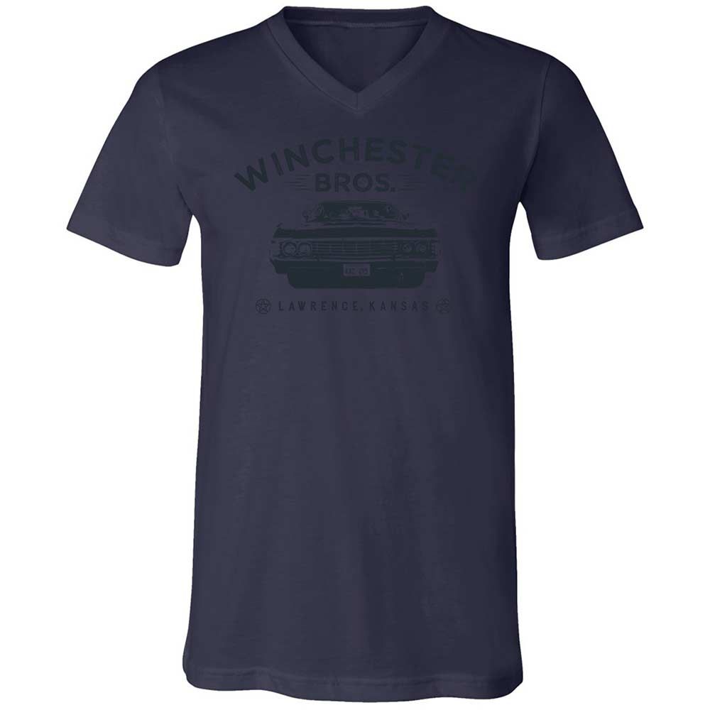 Unisex V-Neck T-Shirt - 834JBRNV - Navy - 12