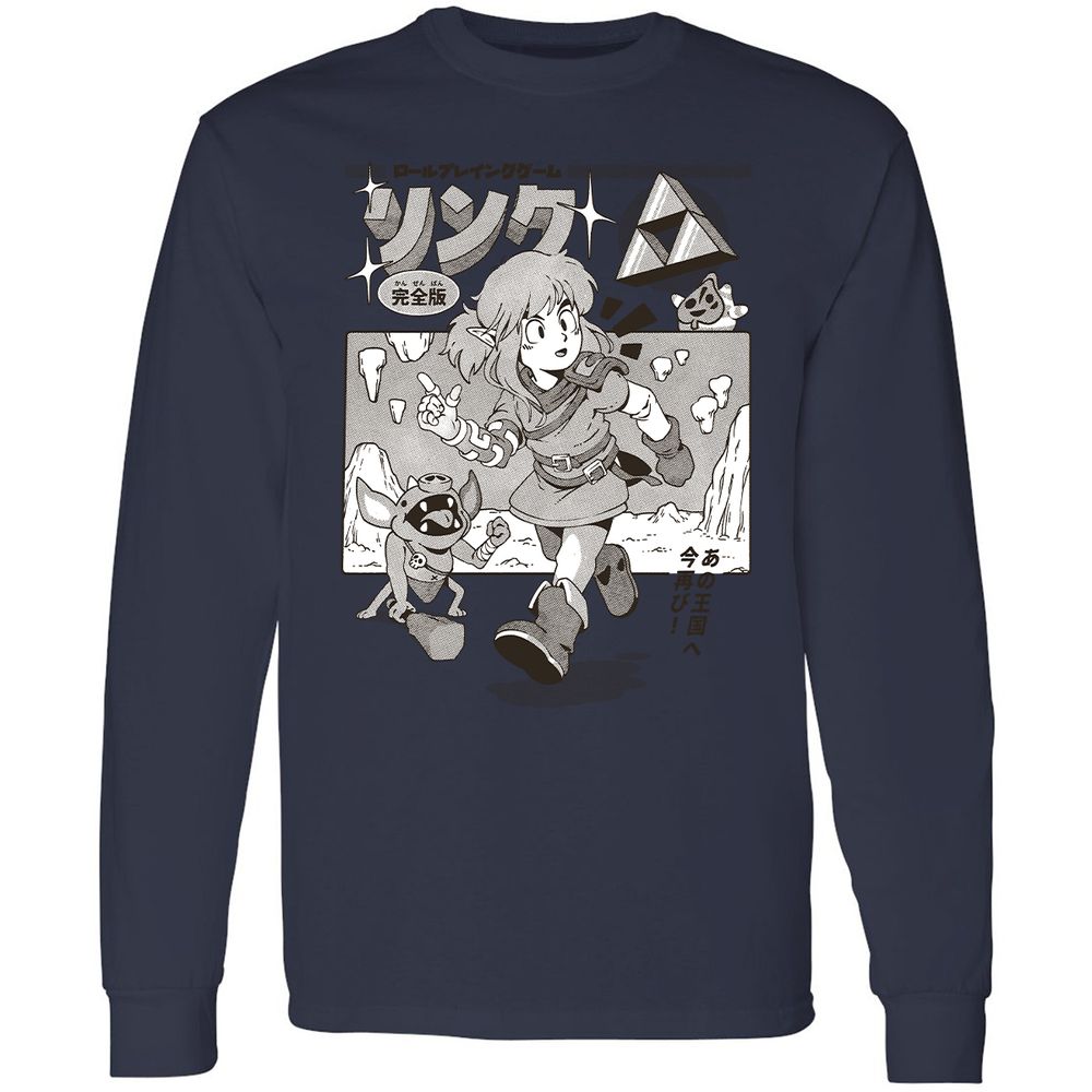 Long Sleeve T-Shirt - EB2RXXD9 - Navy - 12