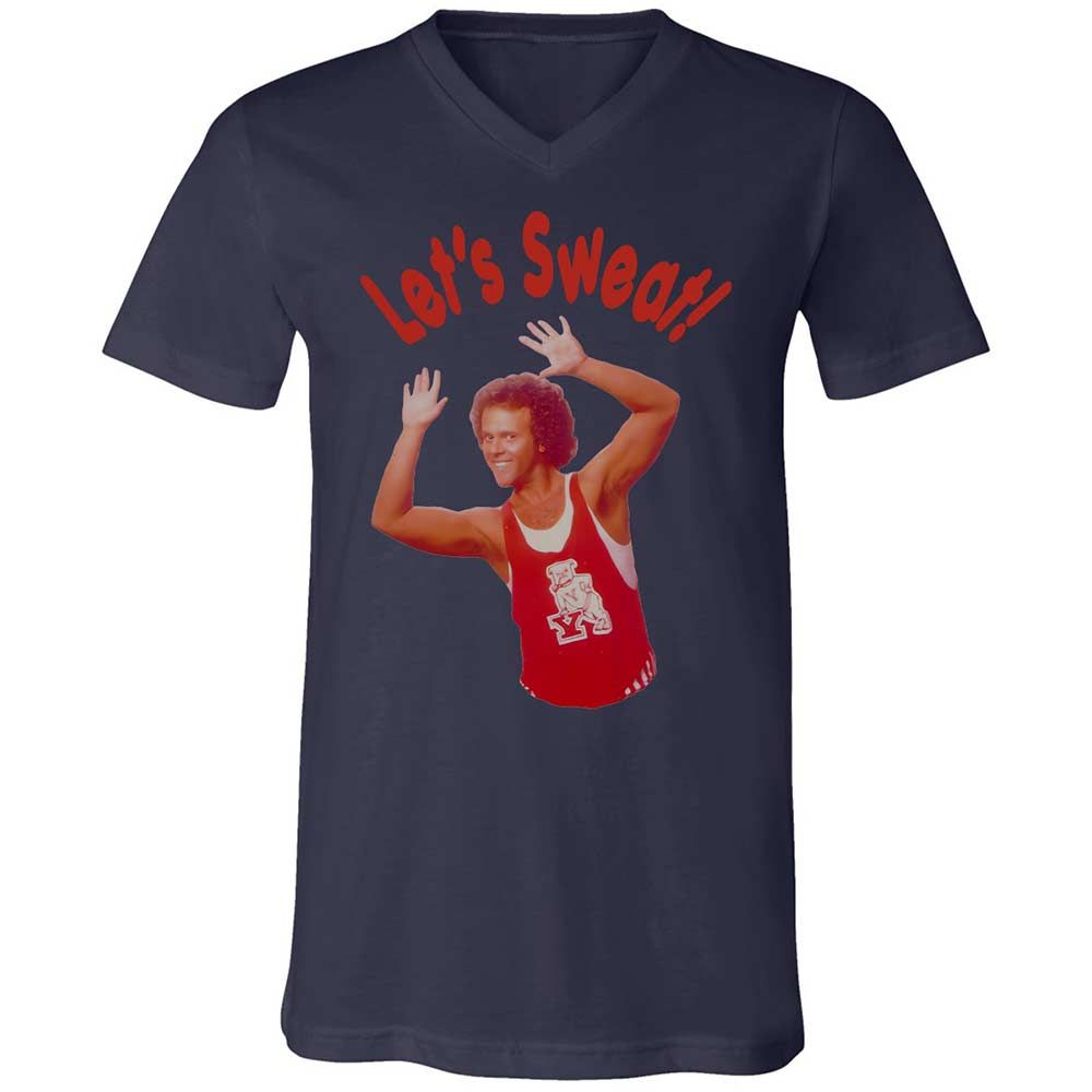 Unisex V-Neck T-Shirt - J5V38DGZ - Navy - 12