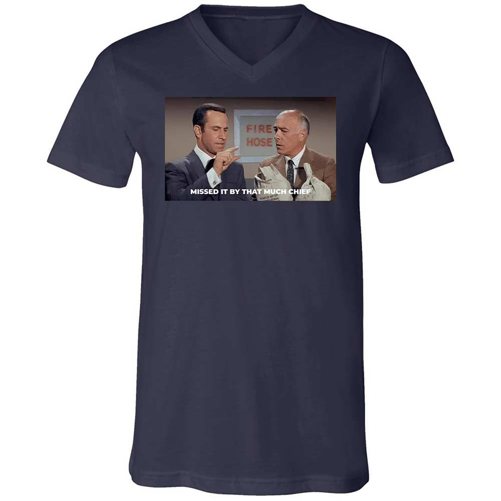 Unisex V-Neck T-Shirt - 5114RHL7 - Navy - 12