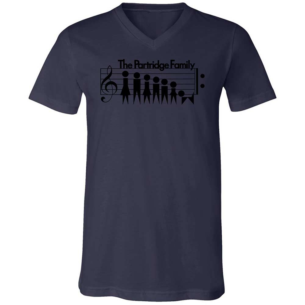 Unisex V-Neck T-Shirt - H9YLNGF9 - Navy - 12