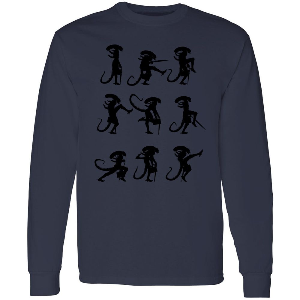 Long Sleeve T-Shirt - 4XWCW9LJ - Navy - 12