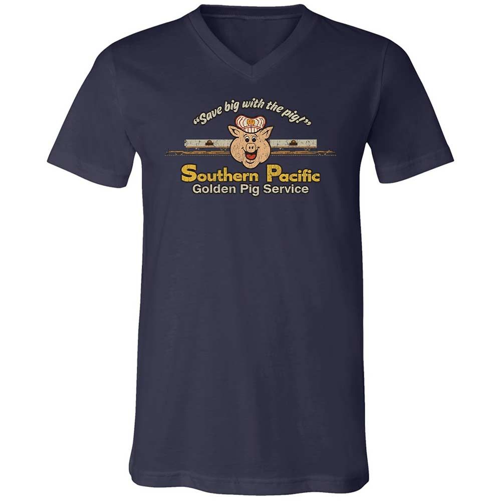 Unisex V-Neck T-Shirt - SDRRRSL9 - Navy - 12