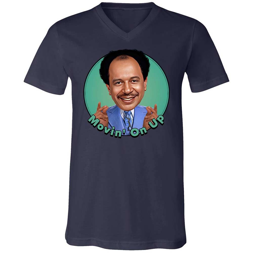 Unisex V-Neck T-Shirt - D8ACN94K - Navy - 12