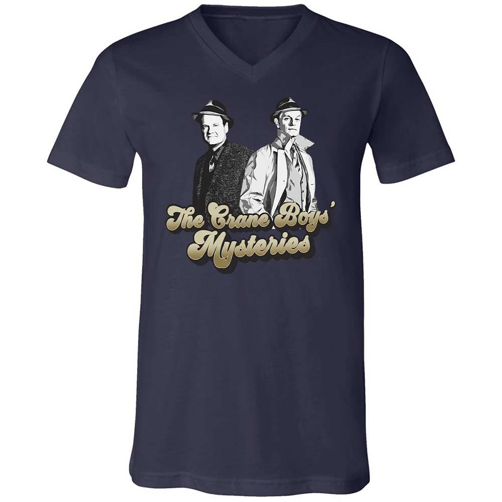 Unisex V-Neck T-Shirt - 35D6P8BD - Navy - 12