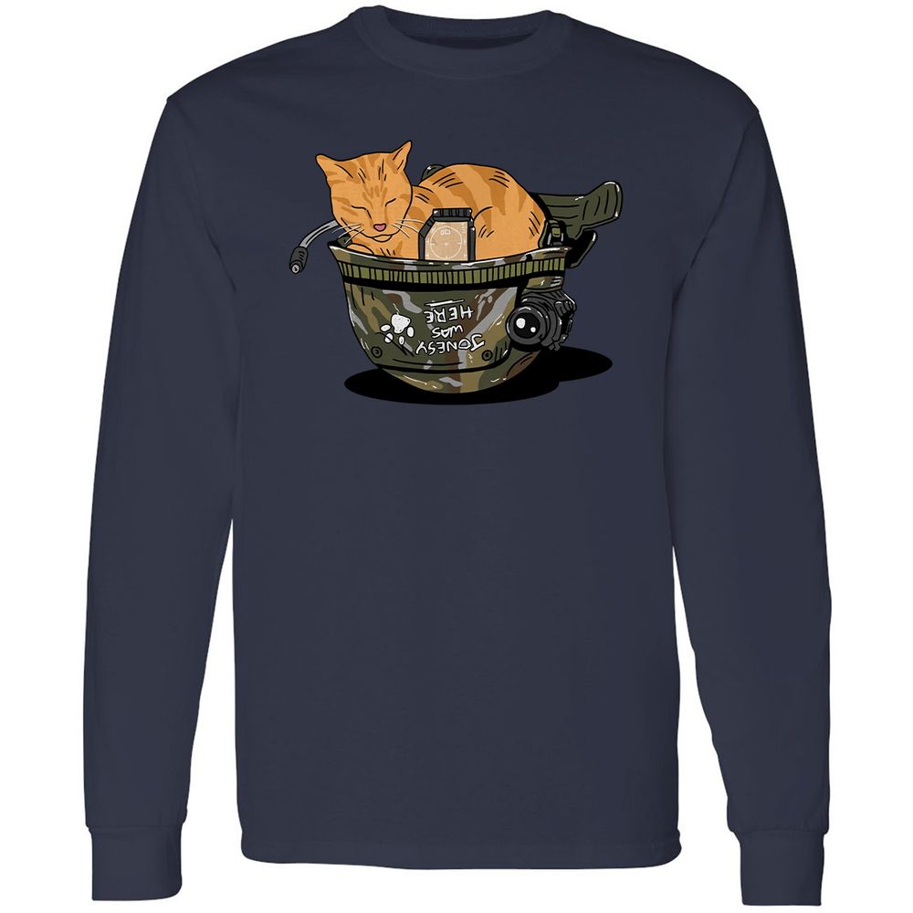Long Sleeve T-Shirt - XFGT8W8H - Navy - 12