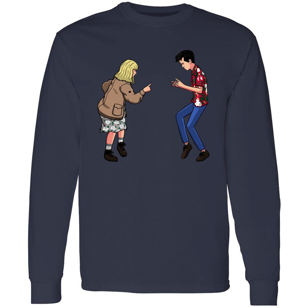 Long Sleeve T-Shirt - DTQU5KXQ - Navy - 12
