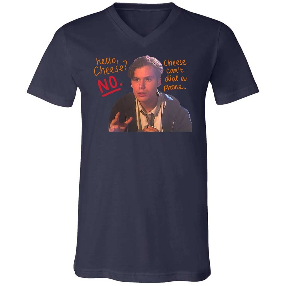 Unisex V-Neck T-Shirt - ZZ75A513 - Navy - 12