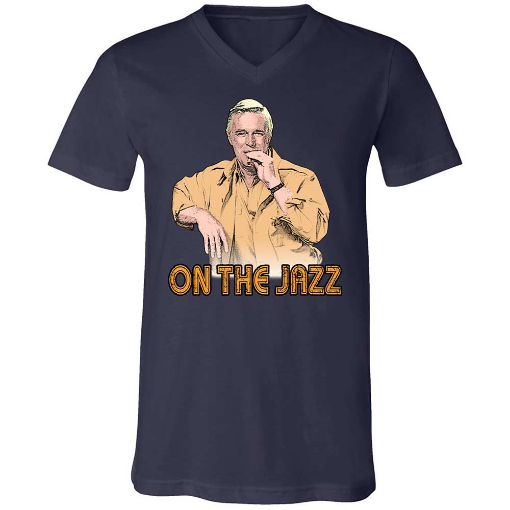 Unisex V-Neck T-Shirt - ZB25GMHY - Navy - 12
