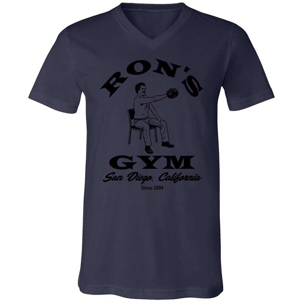 Unisex V-Neck T-Shirt - FQL6P728 - Navy - 12