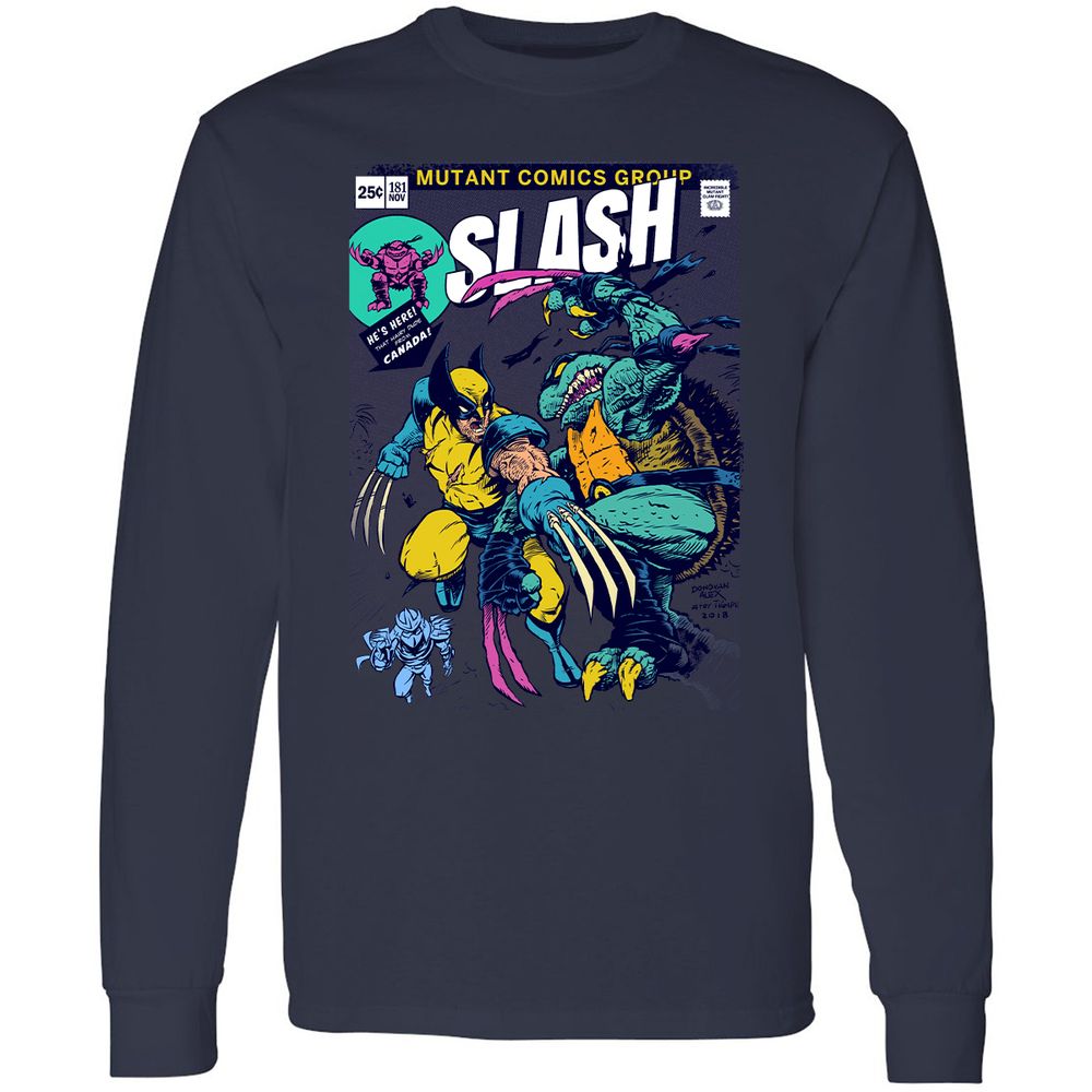 Long Sleeve T-Shirt - 43VRKSCS - Navy - 12