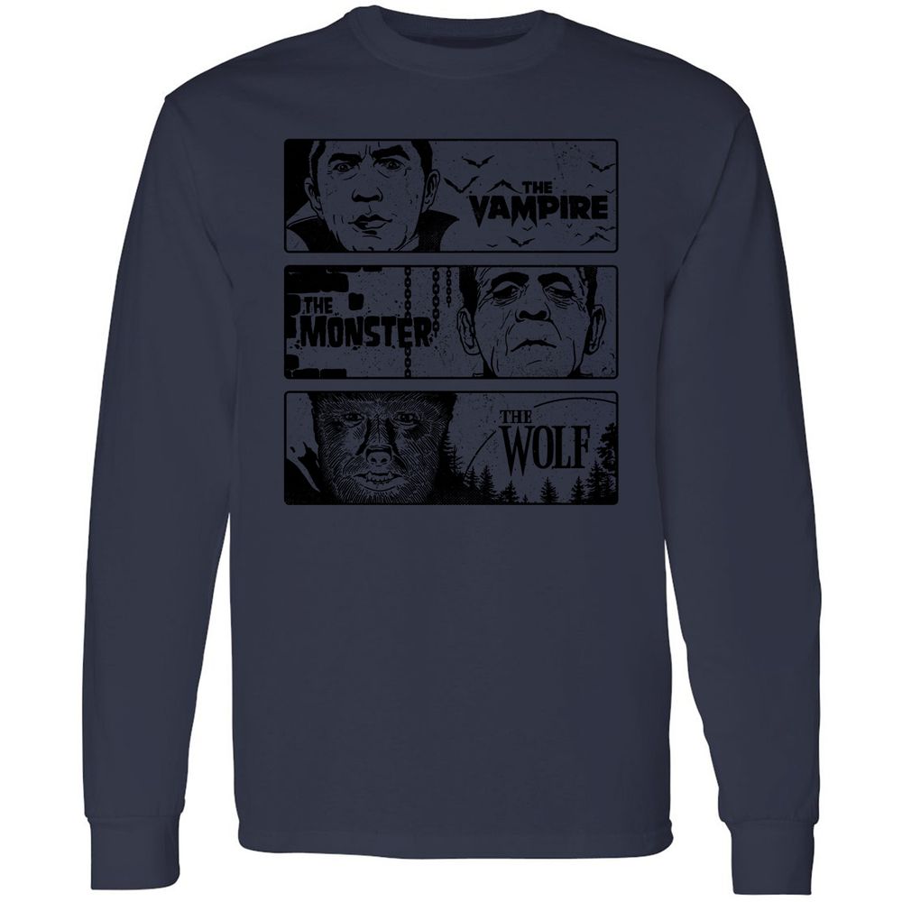 Long Sleeve T-Shirt - XYJN5Z32 - Navy - 12
