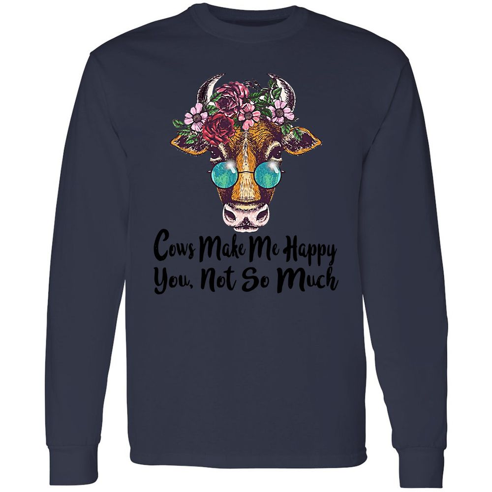 Long Sleeve T-Shirt - H96NU3QW - Navy - 12