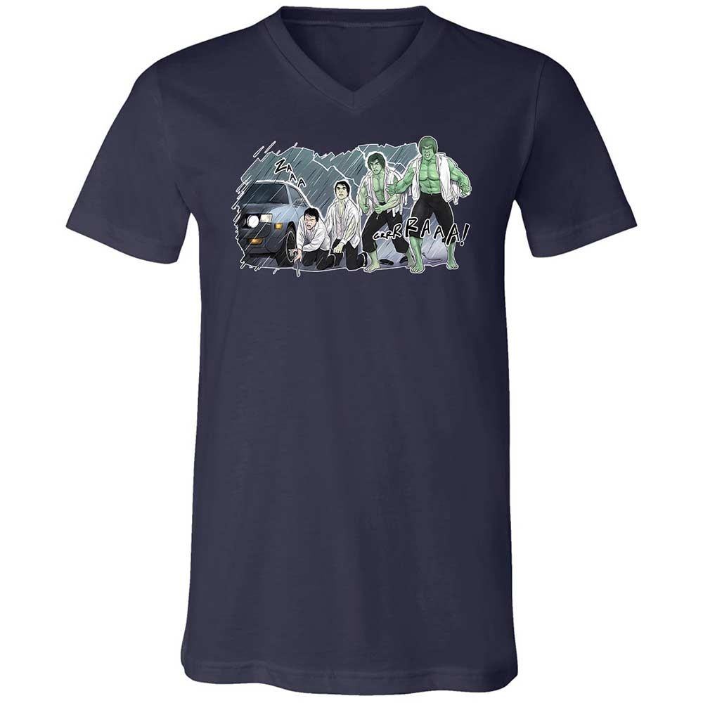 Unisex V-Neck T-Shirt - 3XU1VDUN - Navy - 12