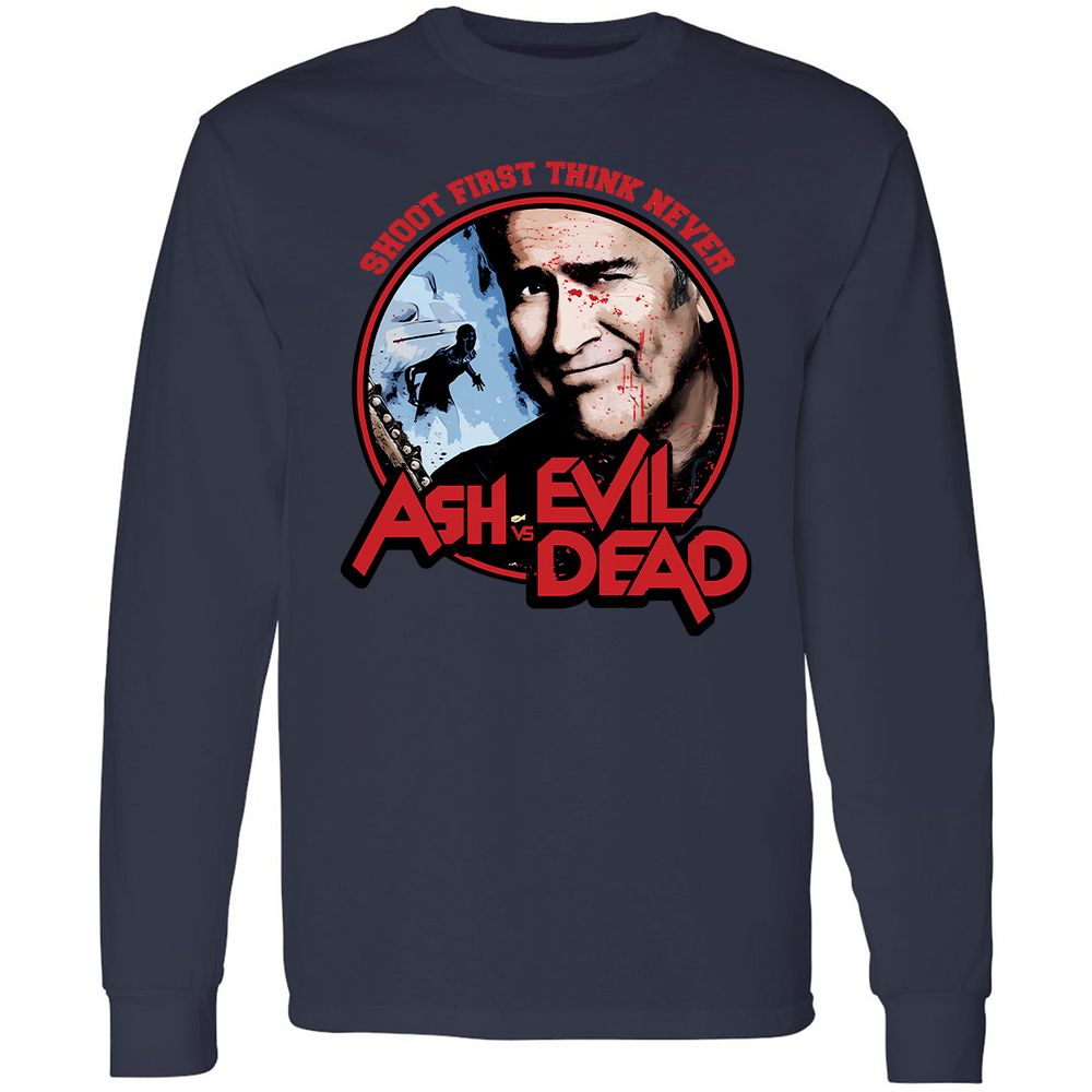 Long Sleeve T-Shirt - LFHJND7F - Navy - 12