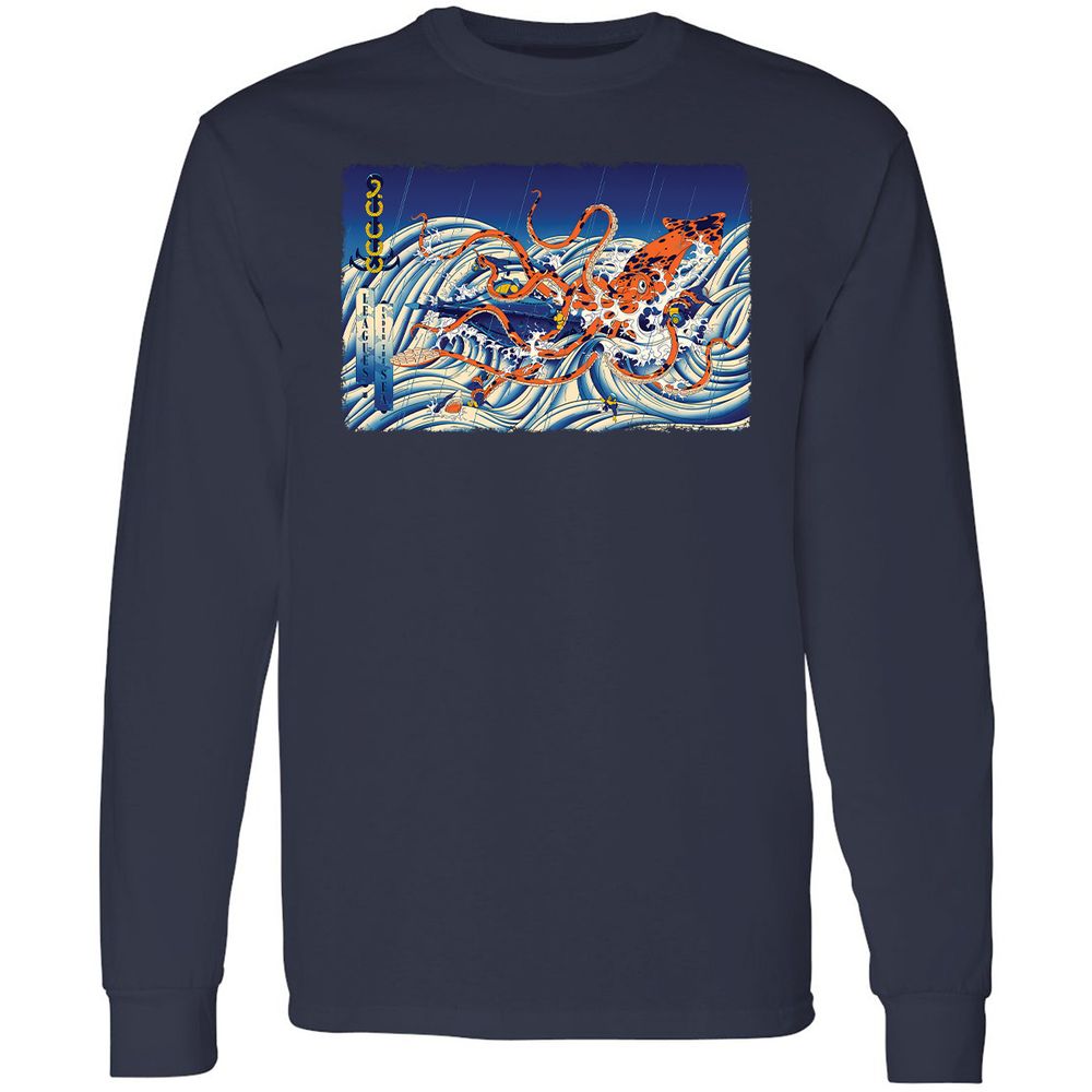 Long Sleeve T-Shirt - XQVHDVQ8 - Navy - 12