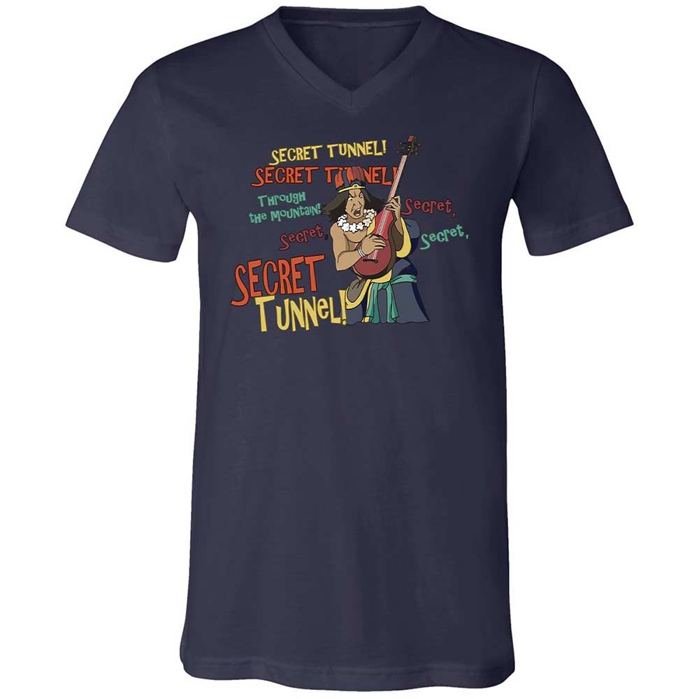 Unisex V-Neck T-Shirt - PQZ9ZBE1 - Navy - 12