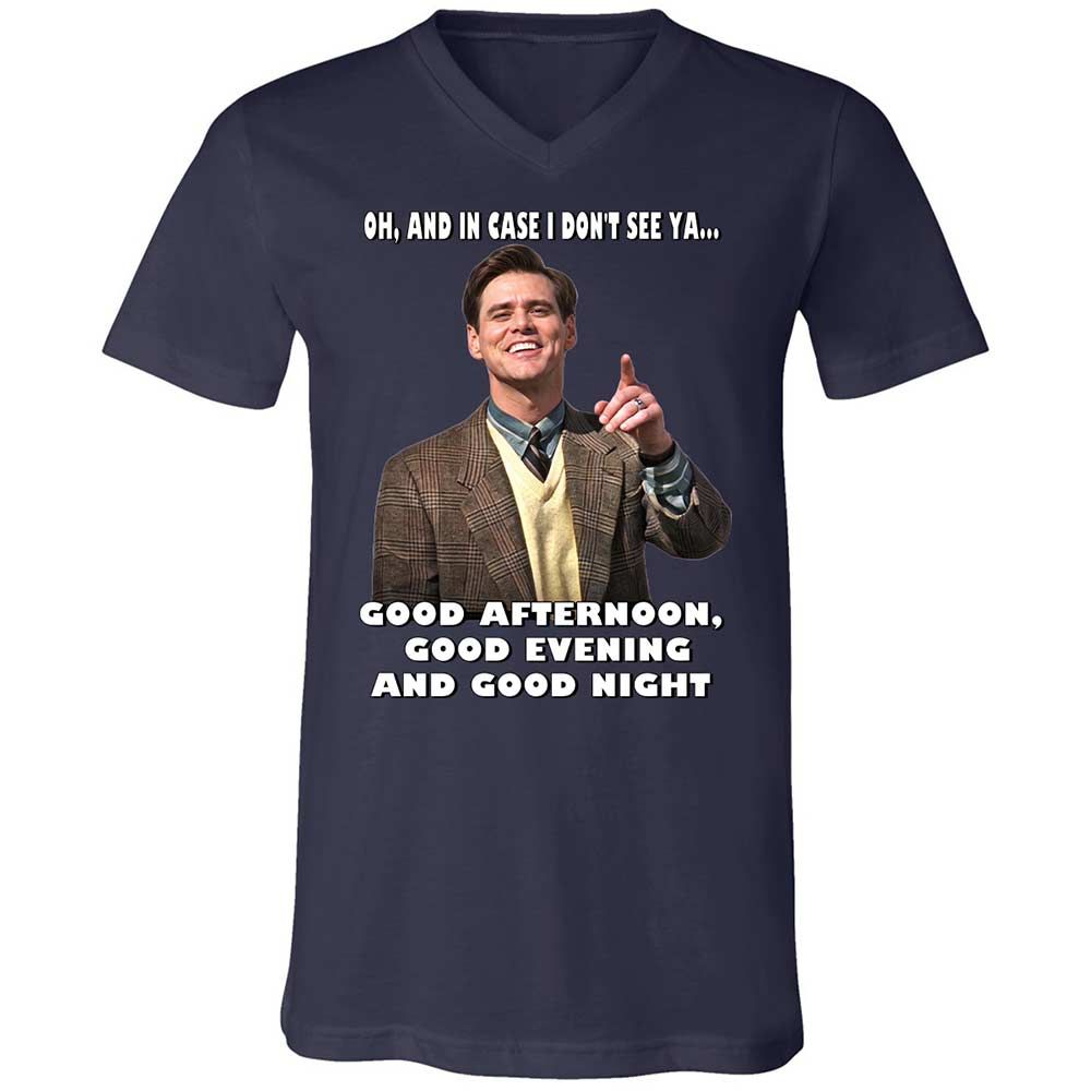 Unisex V-Neck T-Shirt - A7Y3ZZX3 - Navy - 12