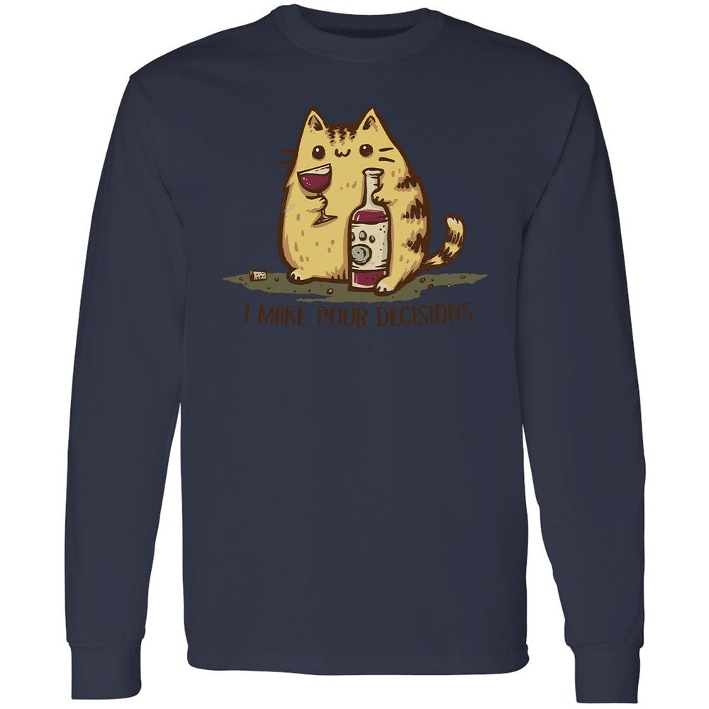 Long Sleeve T-Shirt - JYPY9VT3 - Navy - 12