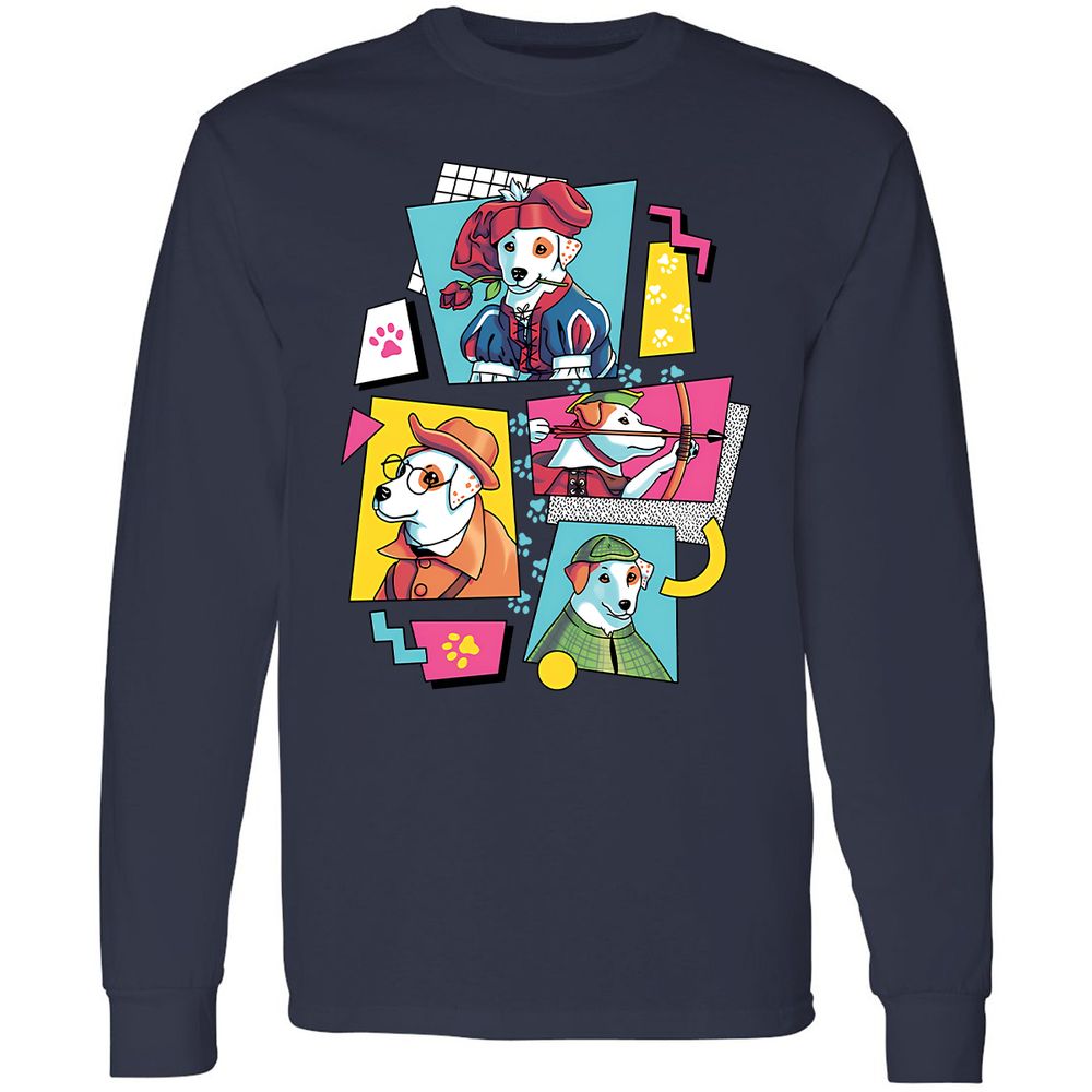 Long Sleeve T-Shirt - KXQET2MF - Navy - 12