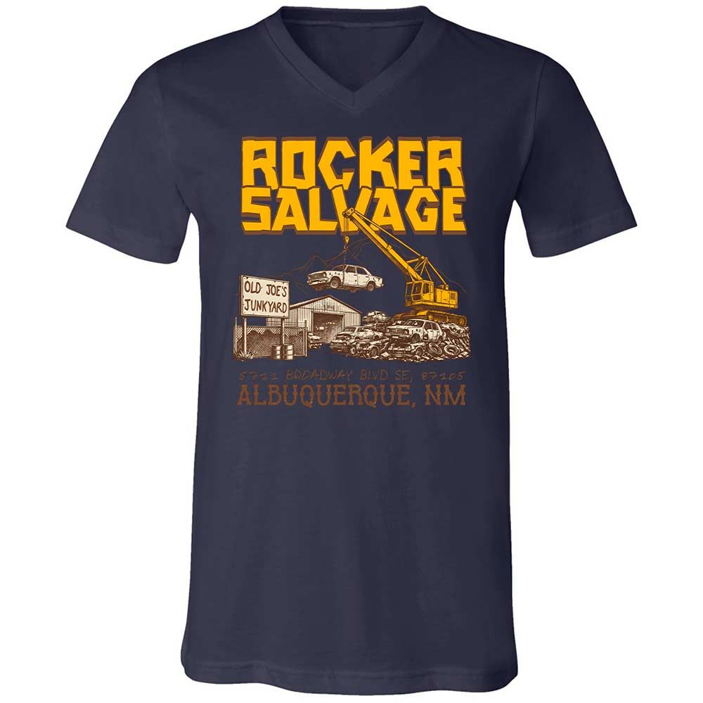 Unisex V-Neck T-Shirt - SW93D7BT - Navy - 12