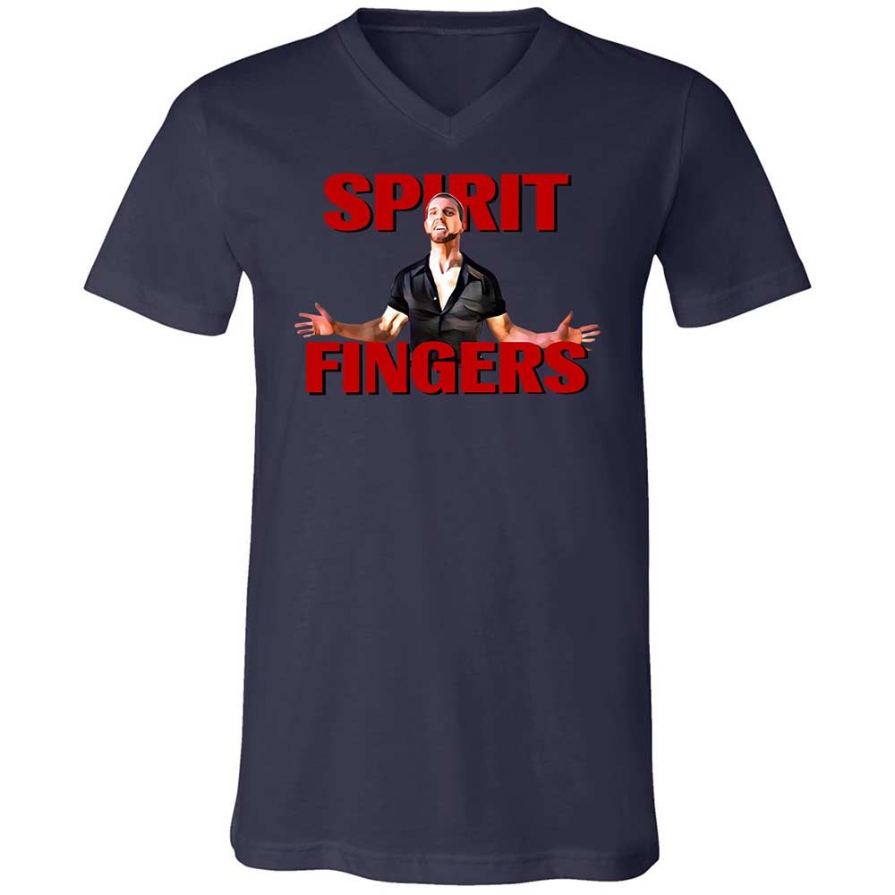 Unisex V-Neck T-Shirt - 4RKQZY3T - Navy - 12