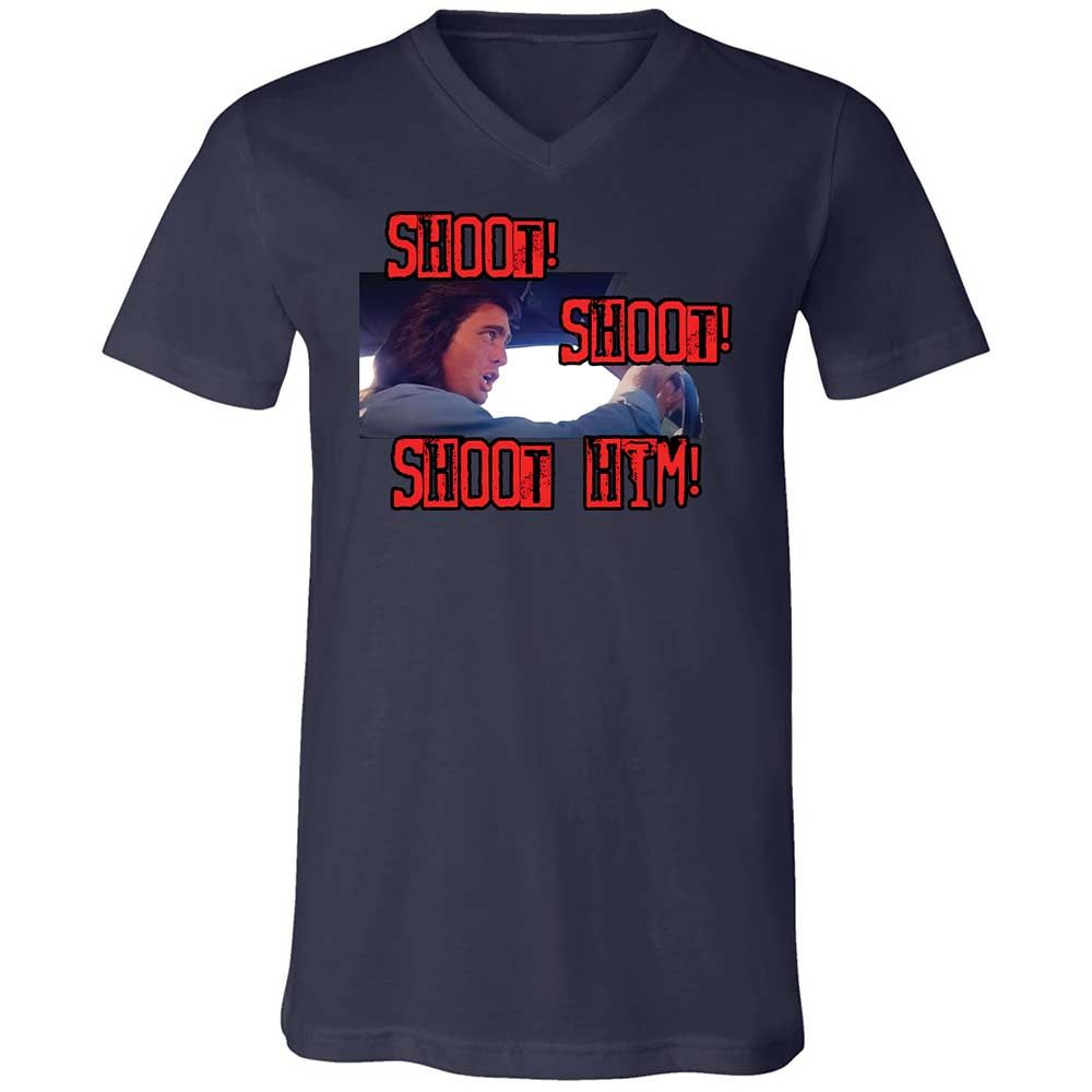 Unisex V-Neck T-Shirt - V51U6G3Y - Navy - 12