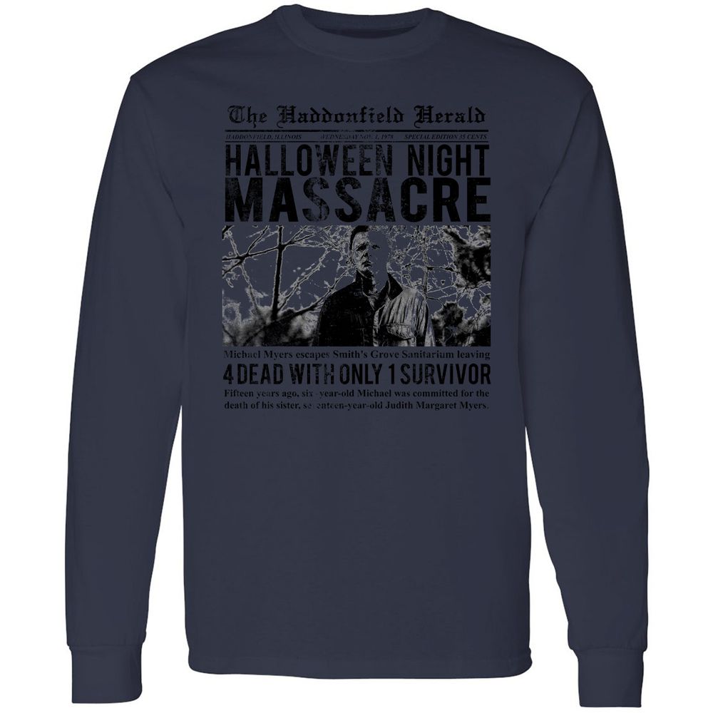 Long Sleeve T-Shirt - RJWQPLDL - Navy - 12