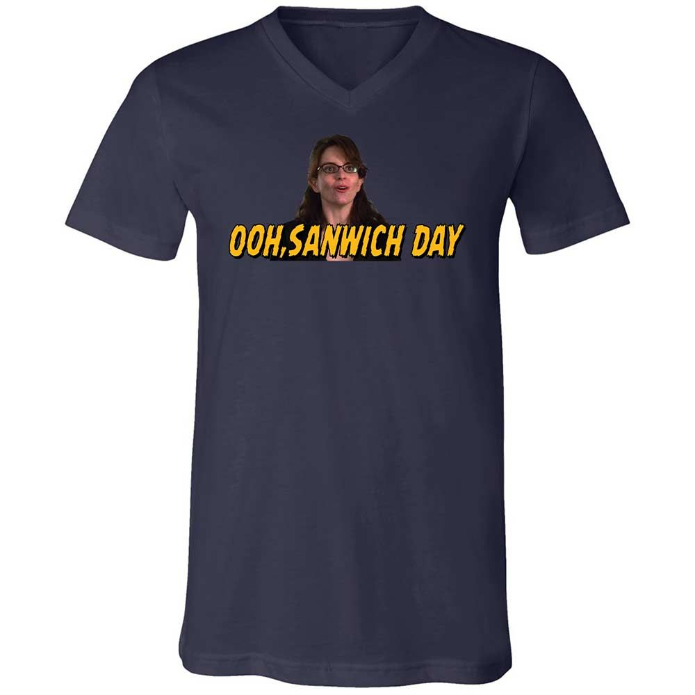 Unisex V-Neck T-Shirt - 48DX2SFB - Navy - 12